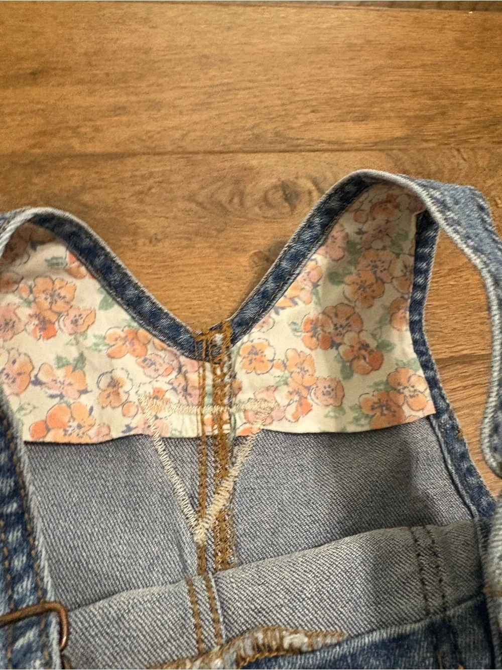 OshKosh B'gosh Medium Blue Denim girls Overalls Adjustable size 2T